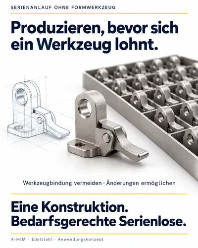 Produzieren, bevor sich ein Werkzeug lohnt: von der CAD-Konstruktion zur Edelstahlserie ohne Formwerkzeug